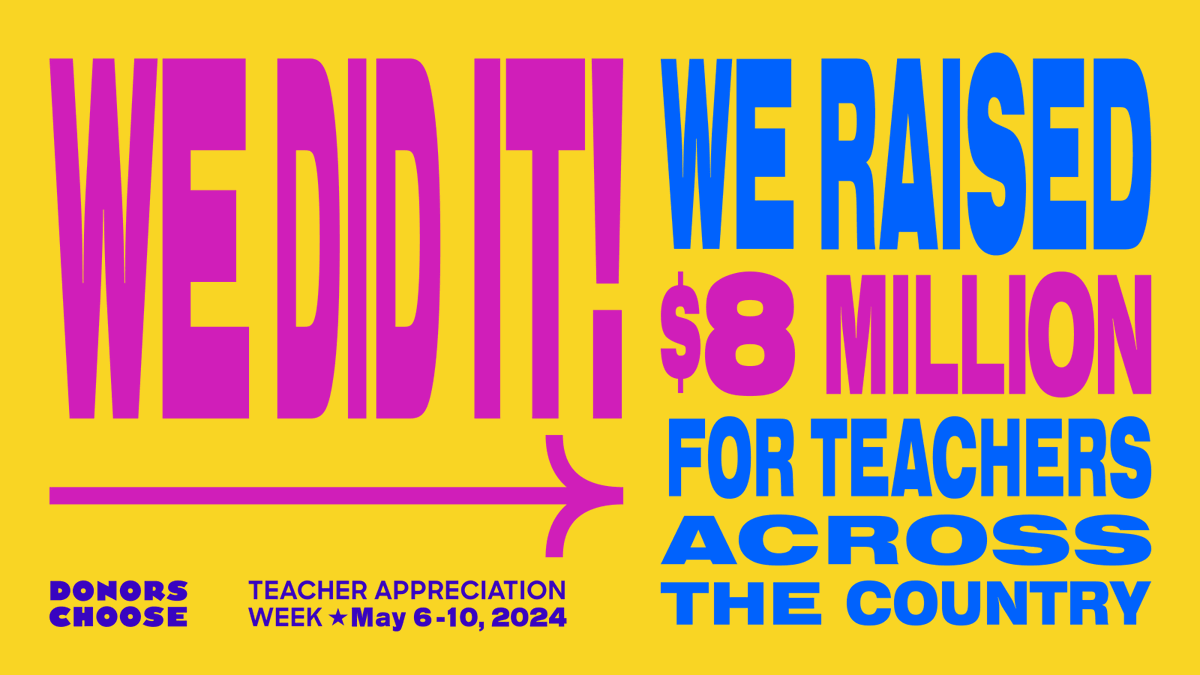 DonorsChoose tweet media