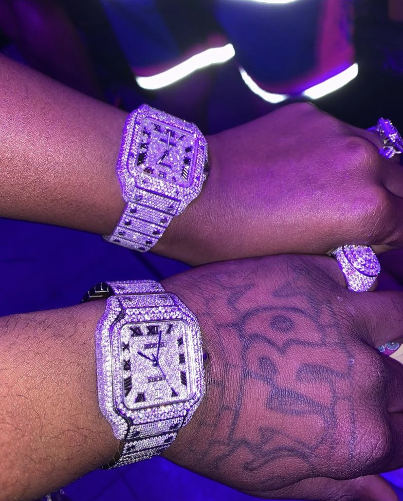 Remy Ma & Bad Newz…They Even Got Matching Watches….Awww #BlackLove 🖤