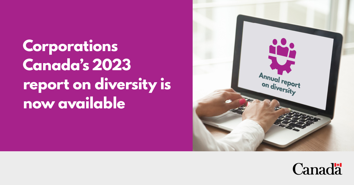#CorporationsCanada’s 2023 Diversity Report is out! The report shows that the levels of #diversity in #SeniorManagement and on #CorporateBoards have increased. 👏
Learn more about the findings: ised-isde.canada.ca/site/corporati…