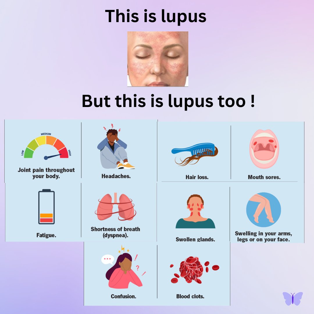 Did you know??

#Lupus can affect vital organs like the heart, lungs, and kidneys. 

Let's raise awareness to support those battling this often misunderstood condition. 

Together, let's #MakeLupusVisible 💜

 #WorldLupusDay