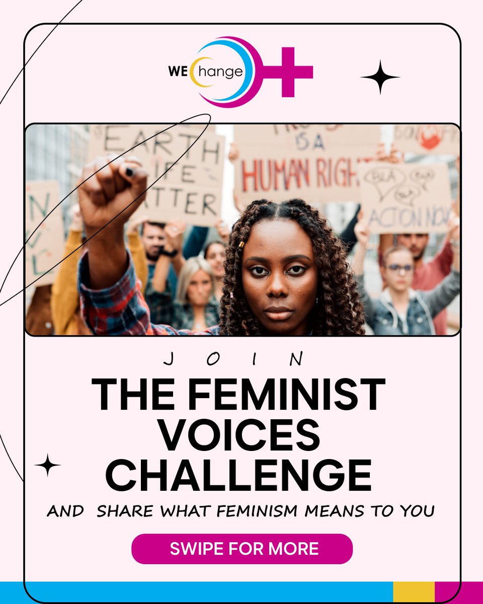 WEChangeJA's tweet photo. 🌟 Join the #FeministVoicesChallenge! 🌟 Delve into what feminism truly means in everyday life. From community talks to book recommendations, let's showcase feminism in action! 💪✨ #WEChangeJA #Feminism https://t.co/7FSWKqq57p