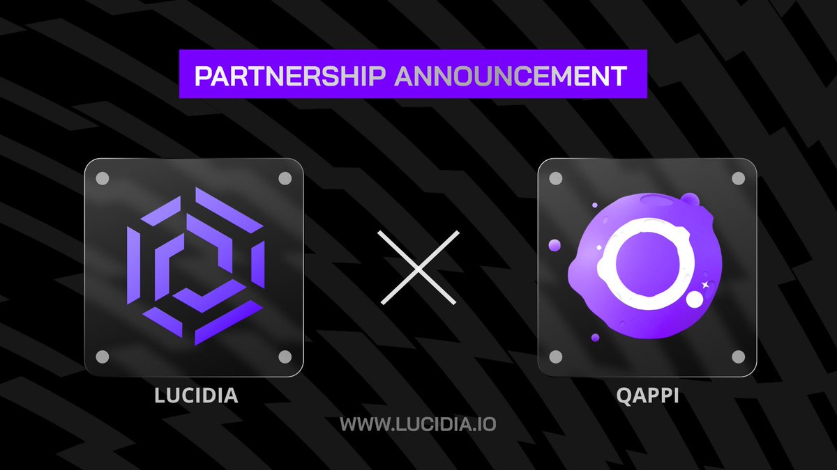 🤝 @Lucidia_io has established a partnership with @Qappi_Official.

🟣  #Qappi, formerly AlphaGuilty, is the leading gamified platform for onboarding and engaging the web3 community.

🔽 VISIT
alphaguilty.io