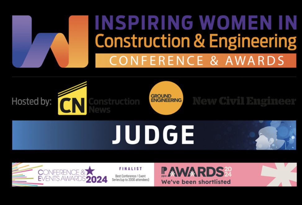 I am absolutely delighted to be a judge for the Inspiring Women in Construction and Engineering Awards.  I can’t wait to meet all you inspiring women!  #womeninconstruction #womeninSTEM #womeninengineering