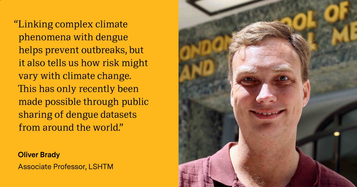 What can the temperature of the Indian Ocean🌊tell us about #dengue outbreaks? @OliverBrady1, Associate Professor at @LSHTM, comments on research published today in @ScienceMagazine. 🔗bit.ly/4bxwtWB