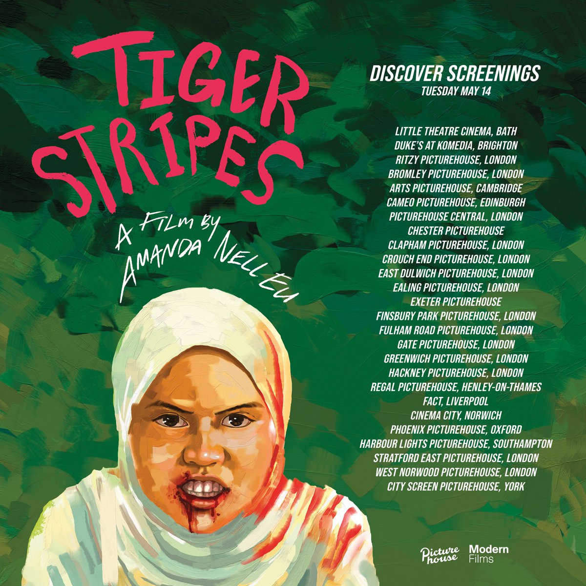 TIGER STRIPES will screen in @picturehouses nationwide on May 14 as part of their Discover programme. Catch Amanda Nell Eu’s Cannes award-winning film on the big screen ahead of release! Book tickets now: modernfilms.com/tigerstripes