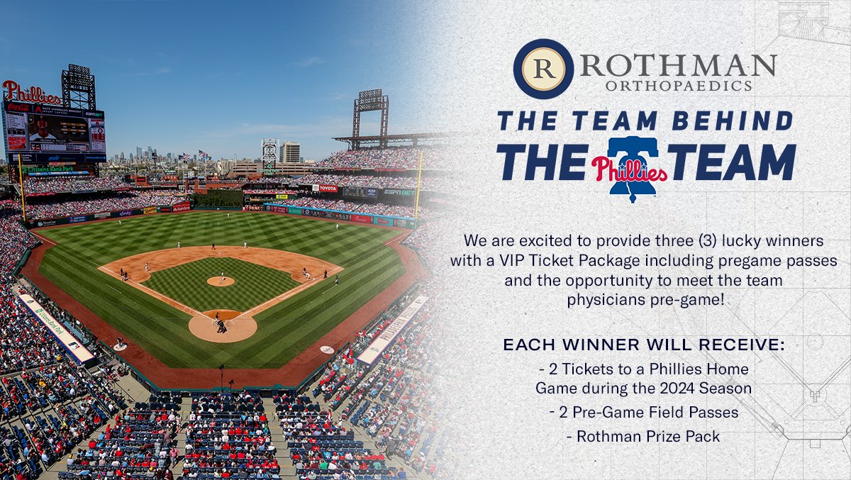 Enter today for a chance to win a VIP Ticket Package, courtesy of @RothmanOrtho! 🔗: atmlb.com/4byBEFE