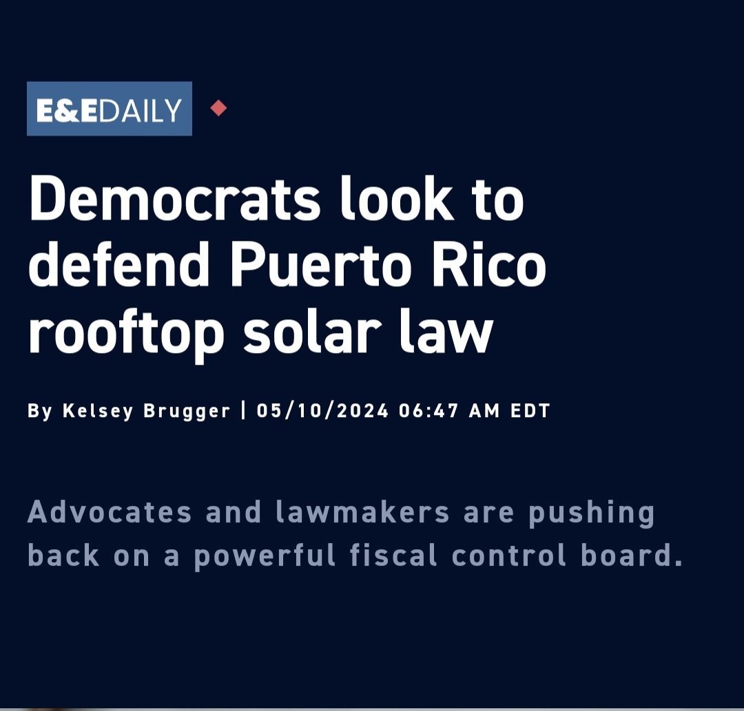 The answer here is for #Congress to dismantle the monster it created - the unelected fiscal control board, in its SEVENTH year gutting #PuertoRico, where it's taking another $100 million 🪓 axe to the public university system.
eenews.net/articles/democ…