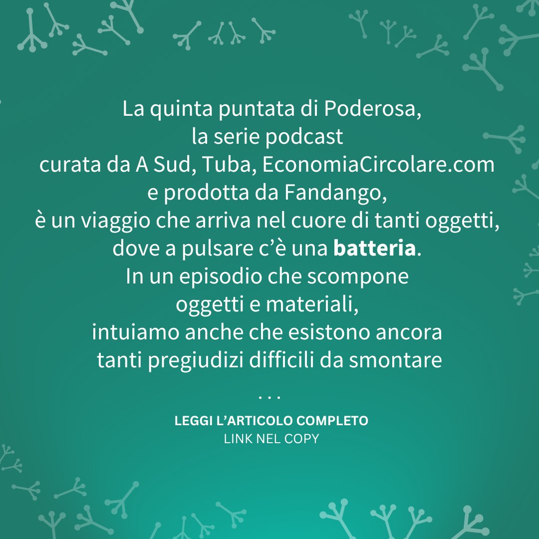 🔋Nella quinta puntata del podcast #Poderosa, Silvia Bodoardo, docente e ricercatrice del Politecnico di Torino, ci porta nel cuore delle auto elettriche, per scoprire le sfide legate all'#energia che ci attendono ➡️economiacircolare.com/?p=79507&previ…