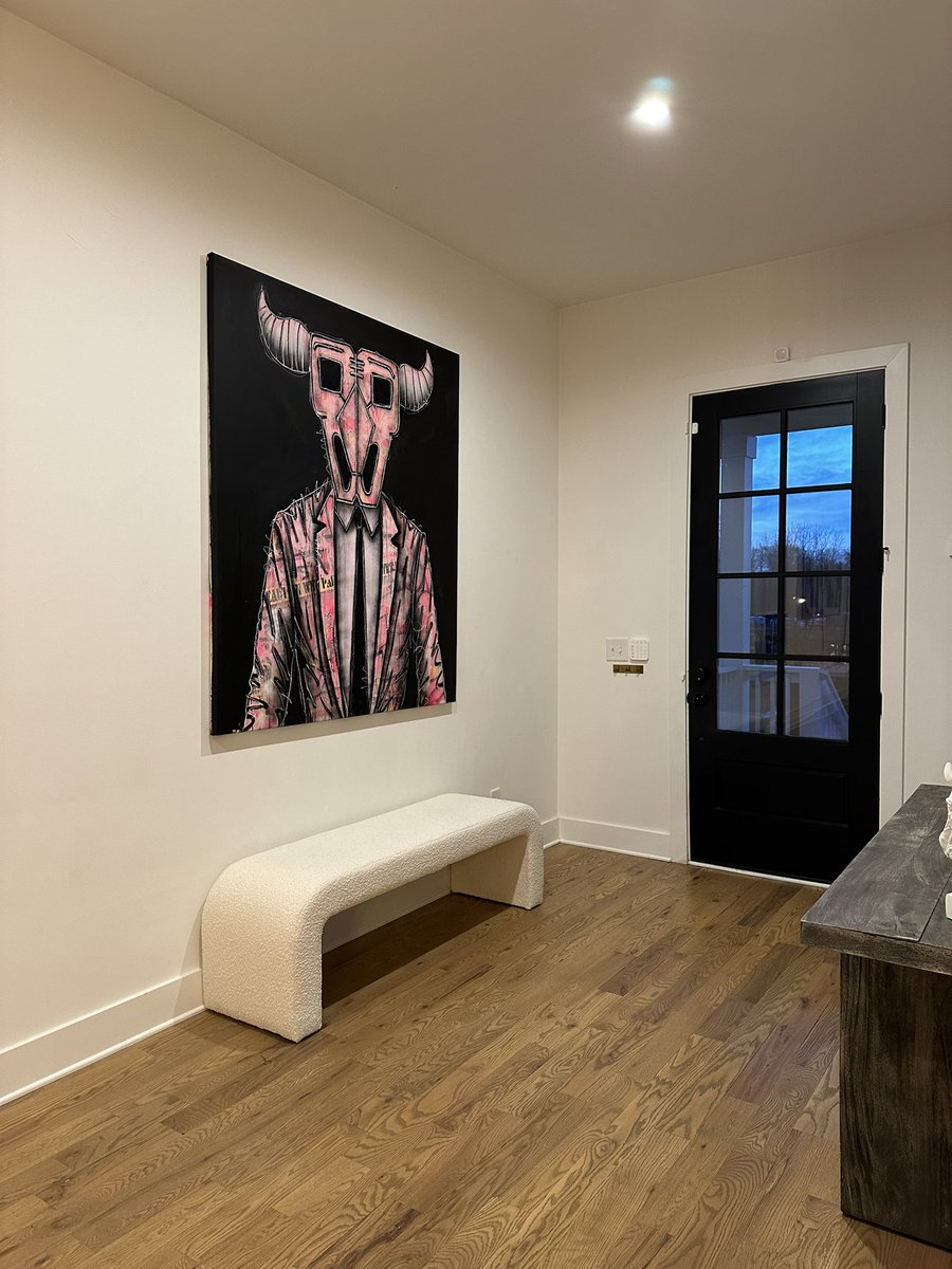 Love the way this Pink Bull pops off the black background.

Artwork created by <a href="/larrydiditt/">Larry Stewart</a>