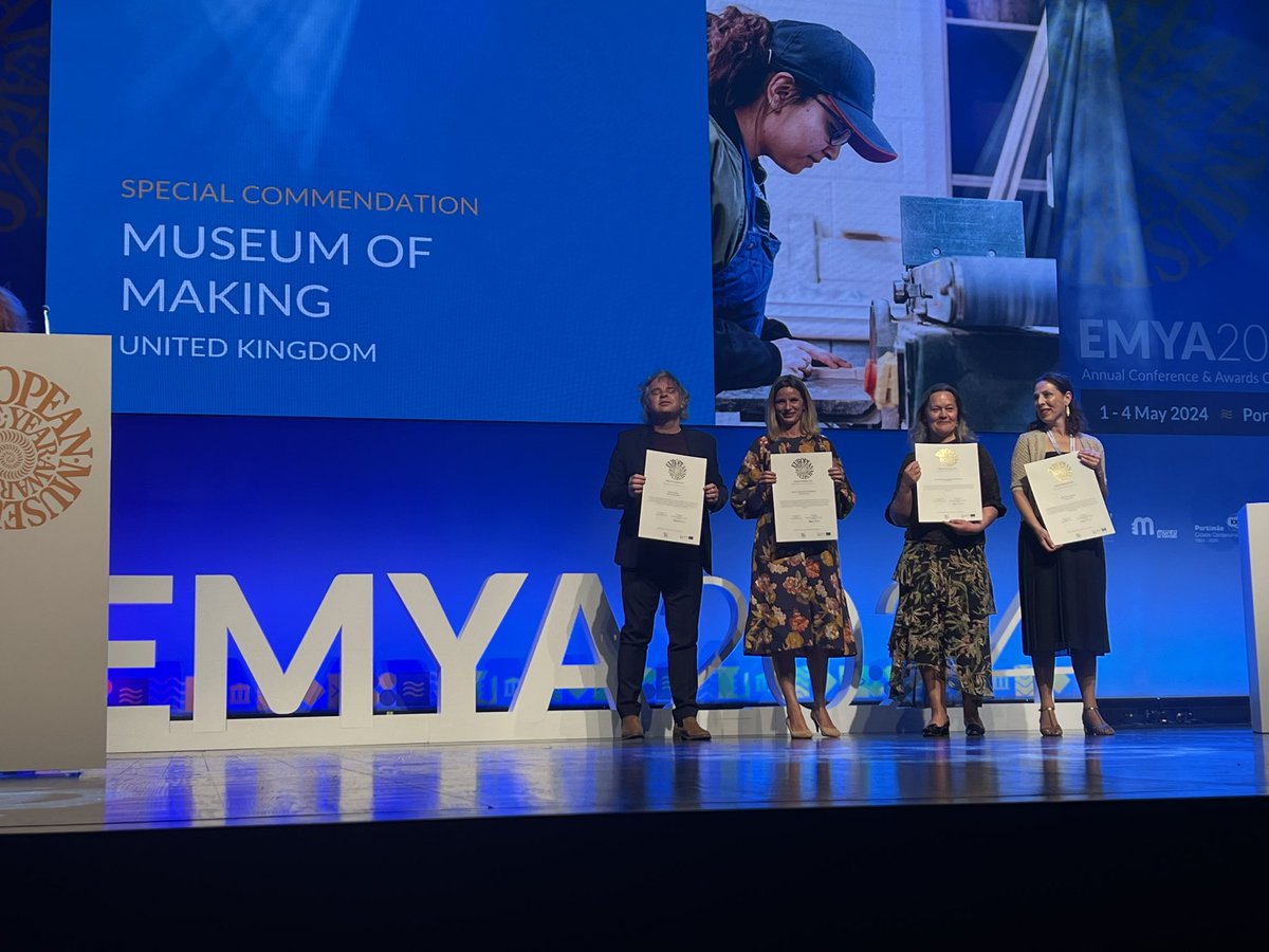 In case you missed it... 'Special Commendation awarded to the @MuseumOfMaking at the 2024 European Museum of the Year Awards'📰 derbymuseums.org/news/special-c…