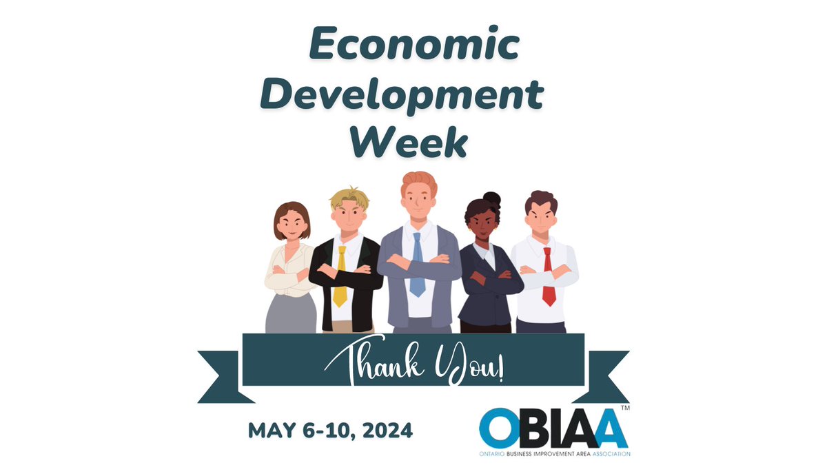 Celebrating Economic Development Week in Ontario! 🎉 Your tireless efforts are the driving force behind local economic growth, community prosperity & thriving BIAs. Thanks for your dedication to building vibrant communities & supporting businesses. #EconDevWeek #OntarioBIAs 💼🌟