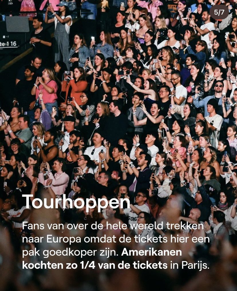 want amerika had nog niet genoeg eras tour concerten gehad…  🫠
