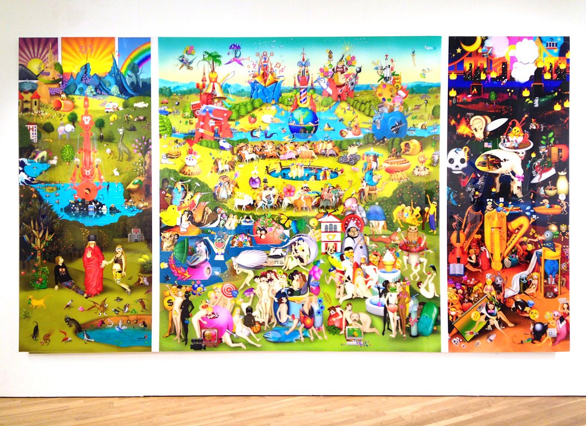 When anonymous collector FoolishBoy acquired @carlagannis's 2014 work 'The Garden of Emoji Delights,' it set a record for the highest price achieved by a woman artist on Tezos. The sale of the physical c-print and NFT was facilitated by the @transfergallery #DataTrust, which is