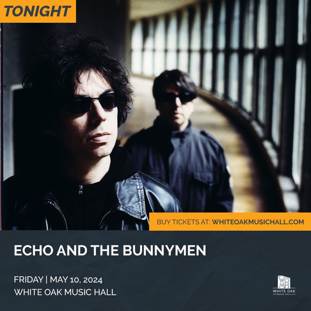 🔉 TONIGHT'S SHOW IS OFFICIALLY SOLD OUT 🔉 @bunnymen will be taking over the Downstairs stage for the 'Songs to Learn & Sing' Tour 🧡 Doors at 7pm, we'll catch ya at the show 😜