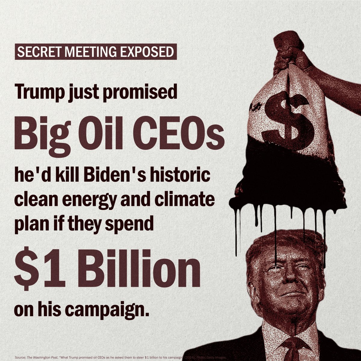 Trump is making promises to Big Oil that our planet can't afford.