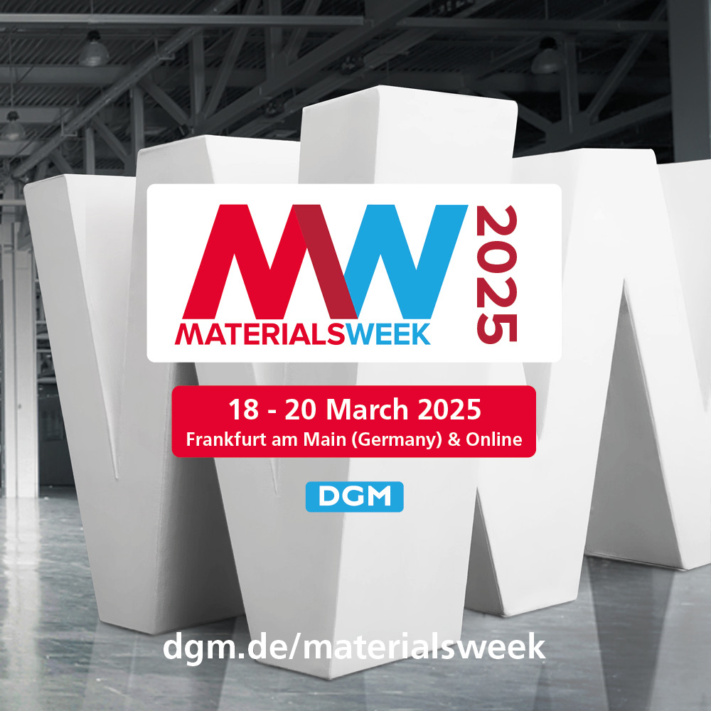 📅 Read our April '24 newsletter yet? 📷 Dive into #MaterialsWeek2025 from 18-20 March in Frankfurt! Explore the latest in #MaterialScience with industry leaders. 📷#Industry40, #CircularEconomy, and more. Join us! 📷 dgm.de/materialsweek/…… #TechInnovation #AI