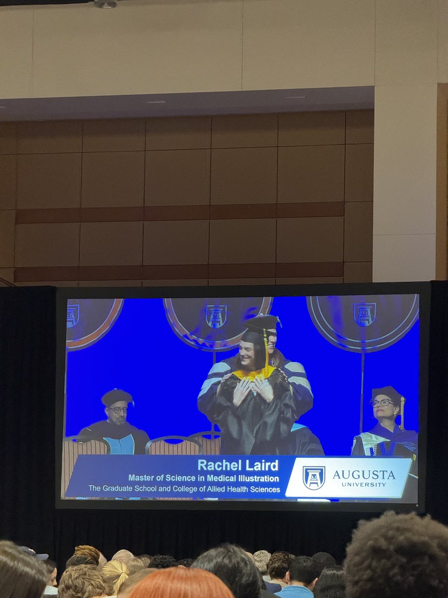 joditclark's tweet photo. Bursting with pride! Last night Rachel received her Master of Science in Medical Illustration from @AUG_University! I cannot wait to see what you do! #AUGGRAD https://t.co/bOTcgBE6Jt