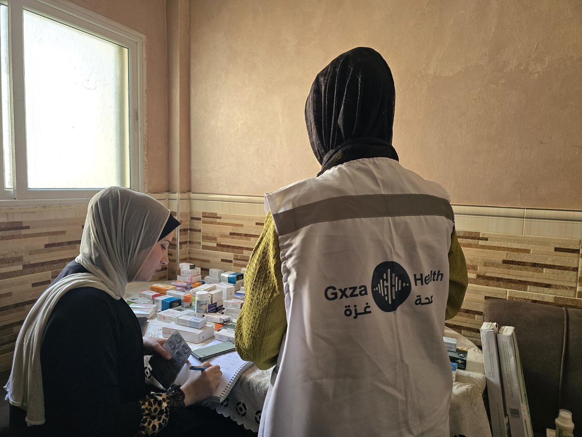 We were able to get in $10,000 worth of medications from Egypt into Gaza over the last month for our telehealth NGO @GxzaHealth 

Yesterday, our Gaza ground team members began delivering these meds to 448 patients across Gaza at great personal risk to their own personal life