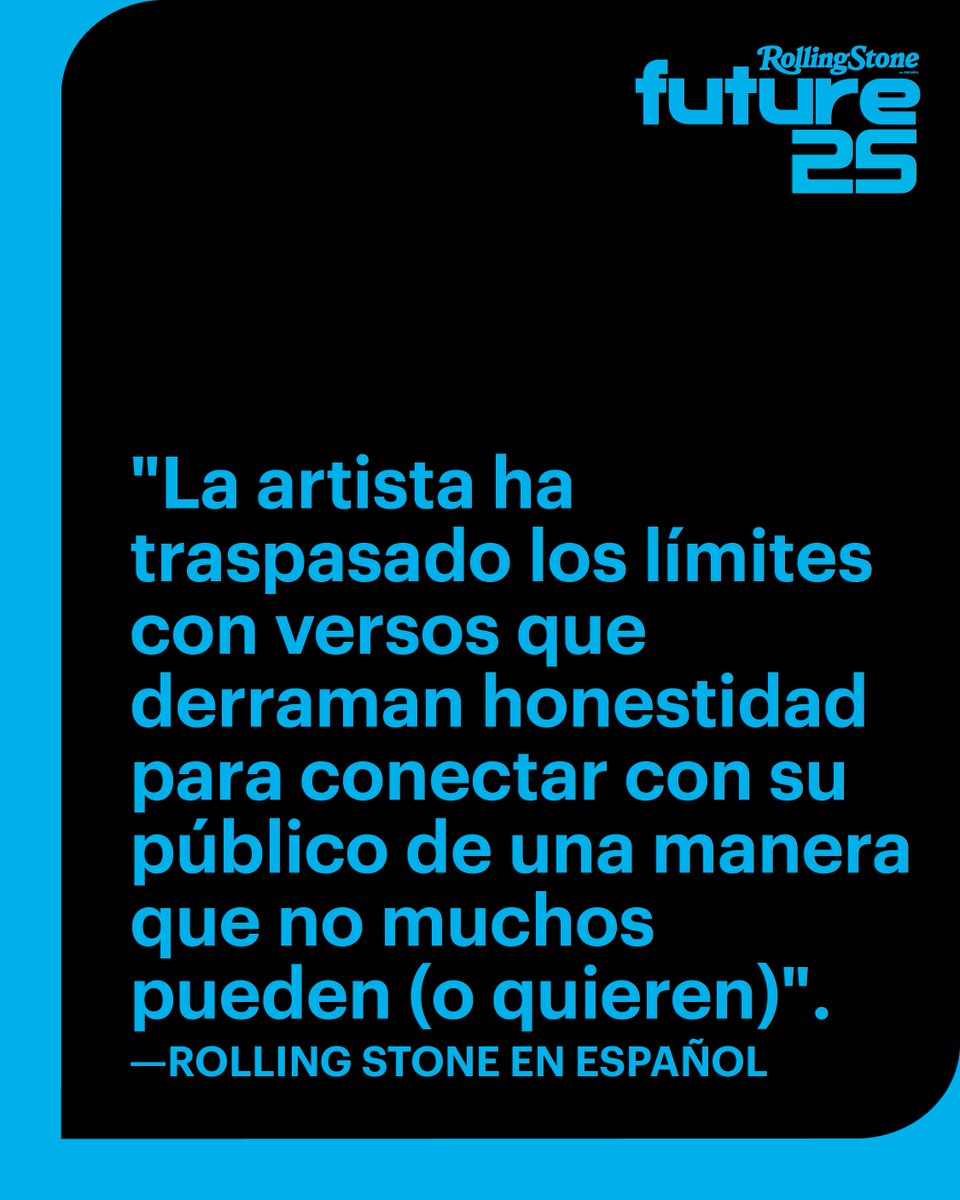 #TheFuture25: La artista madrileña Paula Cendejas (@PaulaCendejas), se ha hecho un lugar en la escena a través de la experimentación de sonidos y versos personales.

es.rollingstone.com/future-of-musi…

#FutureOfMusic #RollingStoneEnEspañol