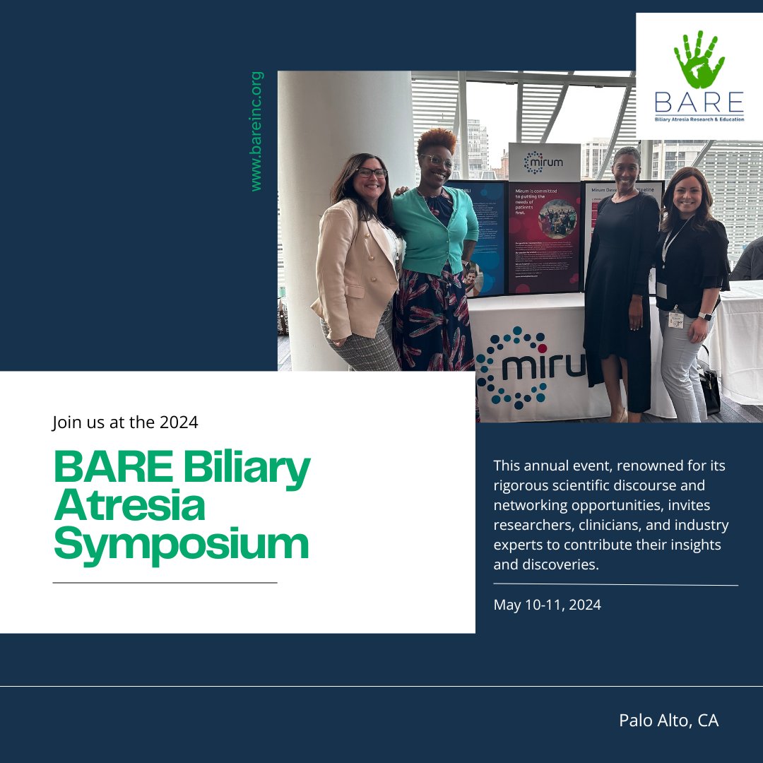 The countdown is on for the 2024 Biliary Atresia Symposium hosted by @BAREInc_org. We are excited to gather with the BA community for what will be a meaningful and inspiring event. Hope to see you there!