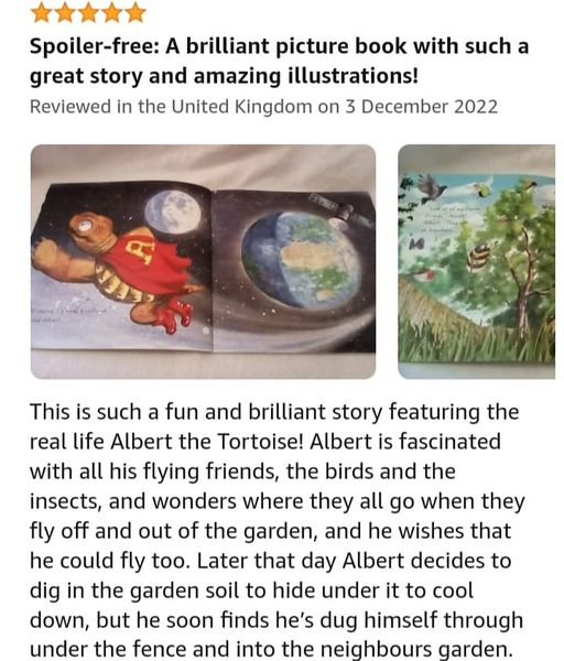 FUN, BRILLIANT, GREAT, AMAZING so much 5* #Praise for #ALBERTthetortoise #picturebook ALBERT IN THE AIR. Please keep posting YOUR #BookReviews. #AvailableNow with five more ALBERT #picturebooks, #BoardBook and #ActivityBook Alberttortoise.com
#bookseries #illustration #books