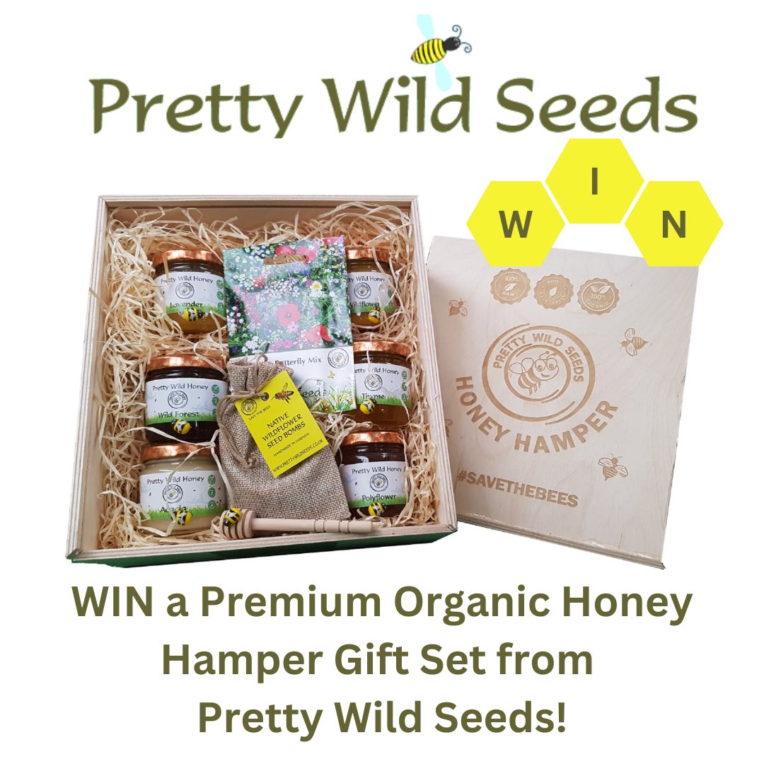 🐝NEW COMPETITION!🐝 Enter for the chance to WIN a Premium Organic Honey Hamper Gift Set from Pretty Wild Seeds! 🐝Please follow us, and ❤️this post 🐝Please tag/share and comment with #honeybees 🐝Enter here on the link: allotmentonline.co.uk/win-a-premium-… #prettywildseeds #win #honey