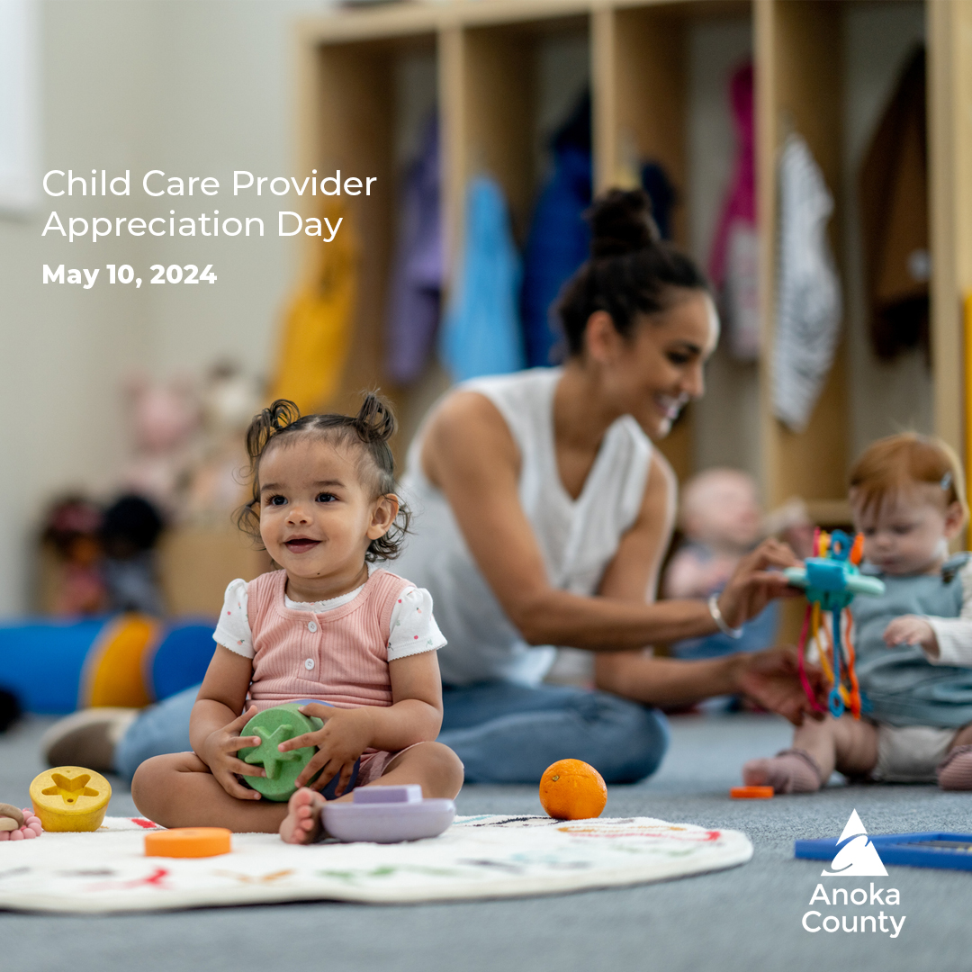 Today, we celebrate our incredible #childcare providers! They nurture young minds, keep kids safe, and are the backbone of our workforce. In Anoka County, over 300 licensed family programs care for 3,300+ children daily. Thank you for all you do! #ProviderAppreciationDay