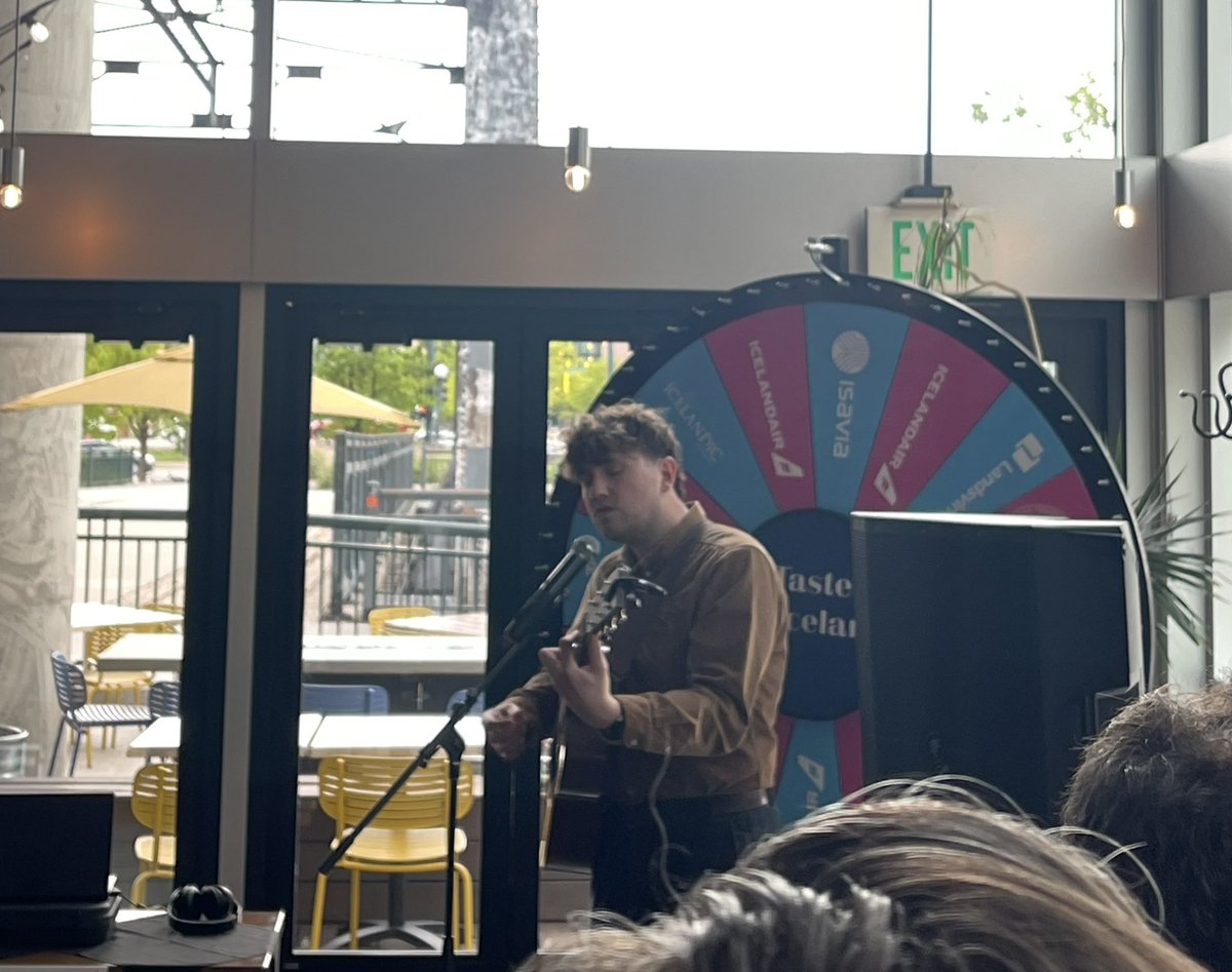 Yesterday Ambassador <a href="/BEllertsdottir/">Bergdís Ellertsdóttir</a> opened the culture festival Taste of Iceland Denver 🇮🇸🇺🇸 <a href="/Coohills/">Coohills Restaurant</a>. The stand-up comedian <a href="/arieldjarn/">Ari Eldjárn</a> made guests laugh &amp; <a href="/AxelFlovent/">Axel Flóvent</a> gave a sneak peak for his concert <a href="/GlobeHallDenver/">Globe Hall</a> tonight with Arny Margret. Thanks to all who came 🙏🏾