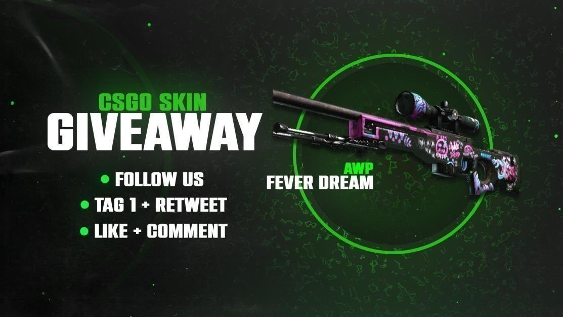 🌳CSGO GIVEAWAY ($12)🌳

🎁 AWP | FEVER DREAM 🎁

➡️All you have to do to win is:   

🟢Retweet + Tag 1 friend       
🟢Like and comment on the video (show proof) 
youtu.be/UzAnu3yeuO4

⏰Rolling next week    

#CSGOGiveaway #Giveaway #csgoskinsgiveaway #CSGO #csgoskins #CS2
