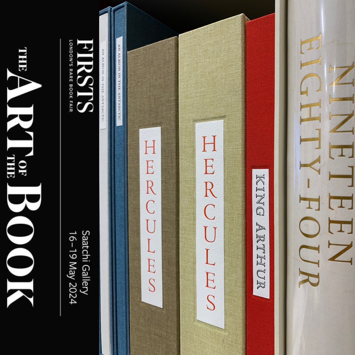 StJamesPrkPress's tweet photo. Looking forward to showing a selection of books printed at the Press at @firstslondon - Stand J88 at the Saatchi Gallery @saatchi_gallery - please come and say hello! #firstslondon #firstslondonbookfair #saatchigallery https://t.co/mHFDh02m5T