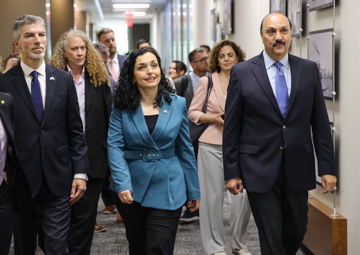 Bell had the incredible honor of cohosting with @cityofFortWorth leadership Her Excellency President @VjosaOsmaniPRKS , Ambassador @IlirDugolli, and a delegation from the Republic of Kosovo. The delegation stopped in at Bell’s HQ as a part of their visit to the #DFW area and