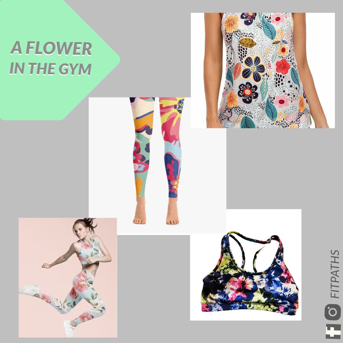 #fashionfriday are you taking your #flowerpower to the #gym  this spring? @satori_designs_studio @looneylegs
#fitnessfashion