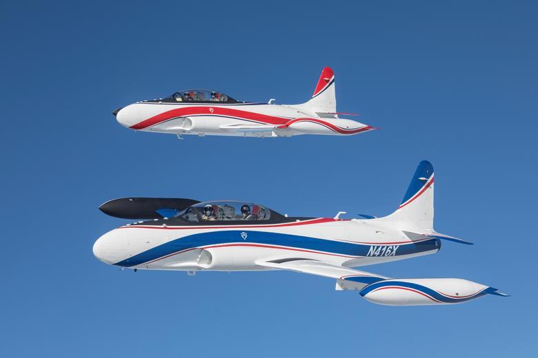Boeing retired their “Red Bird” and “Blue Bird”—their two Canadair T-33 chase jets—in 2020.

🔗📷 saflyer.com/boeing-retires… 👁‍🗨 @SAFlyerMag1 
🔗 vintageaviationnews.com/warbirds-news/…