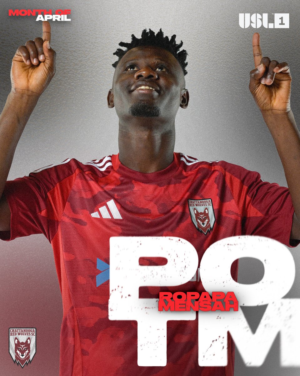 What do four goals (including a hat trick), one assist, and nine shots equal? 🤔

April 𝐏𝐥𝐚𝐲𝐞𝐫 𝐨𝐟 𝐭𝐡𝐞 𝐌𝐨𝐧𝐭𝐡 of course 😉

Congratulations to Ropapa Mensah on a stellar month 🤩

#DaleLobos 🔴🐺 #DaleRopapa
