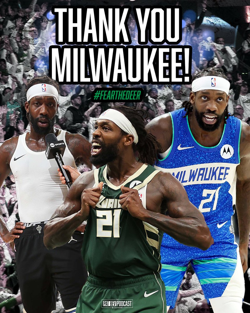 Shout out to all of the Milwaukee Bucks fans y’all showed nothing but love this year. You guys welcome the pod with open arms as soon as we touched down, through thick and thin 💚 Luv Gang 💚💚💚 #FearTheDeer