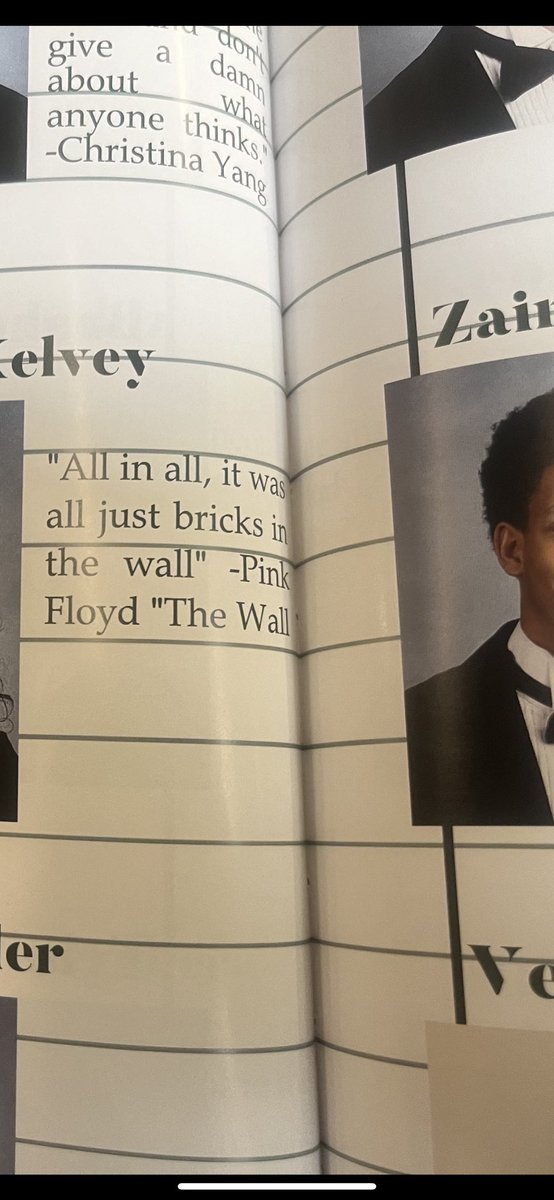 My daughters senior yearbook quote. I have raised her right. 🤘🏼