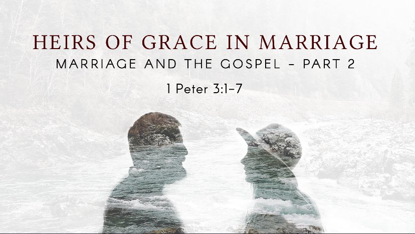 Part 2 in our marriage and gospel series is this Sunday at @TrinityBFC. Join us at 10:30 am!