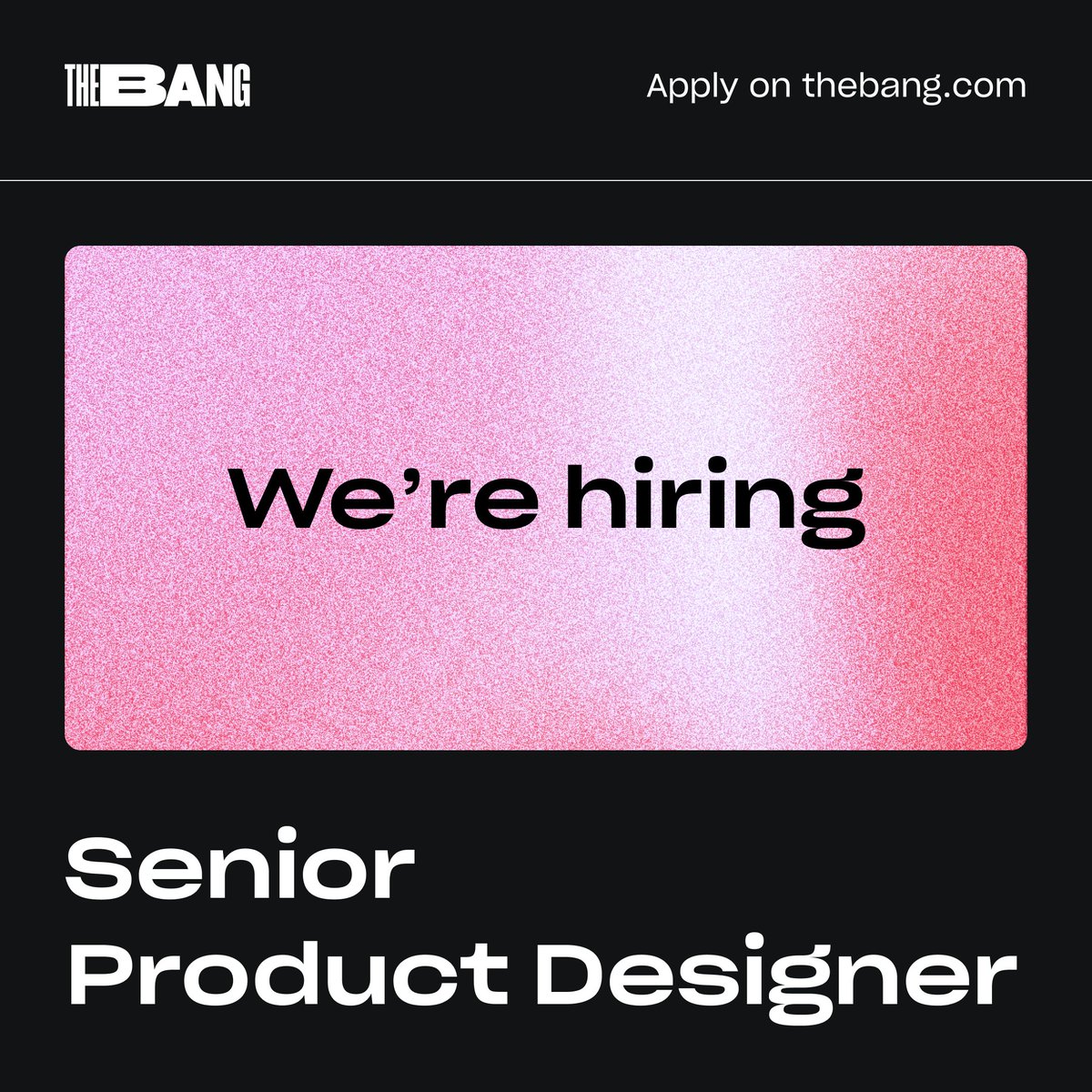 We are hiring! 💥

We have an opening for an experienced Senior UX/UI designer.

If you fit the criteria and would like to be a part of our team of talented designers you can apply now through the link in bio.

We look forward to hearing from you.