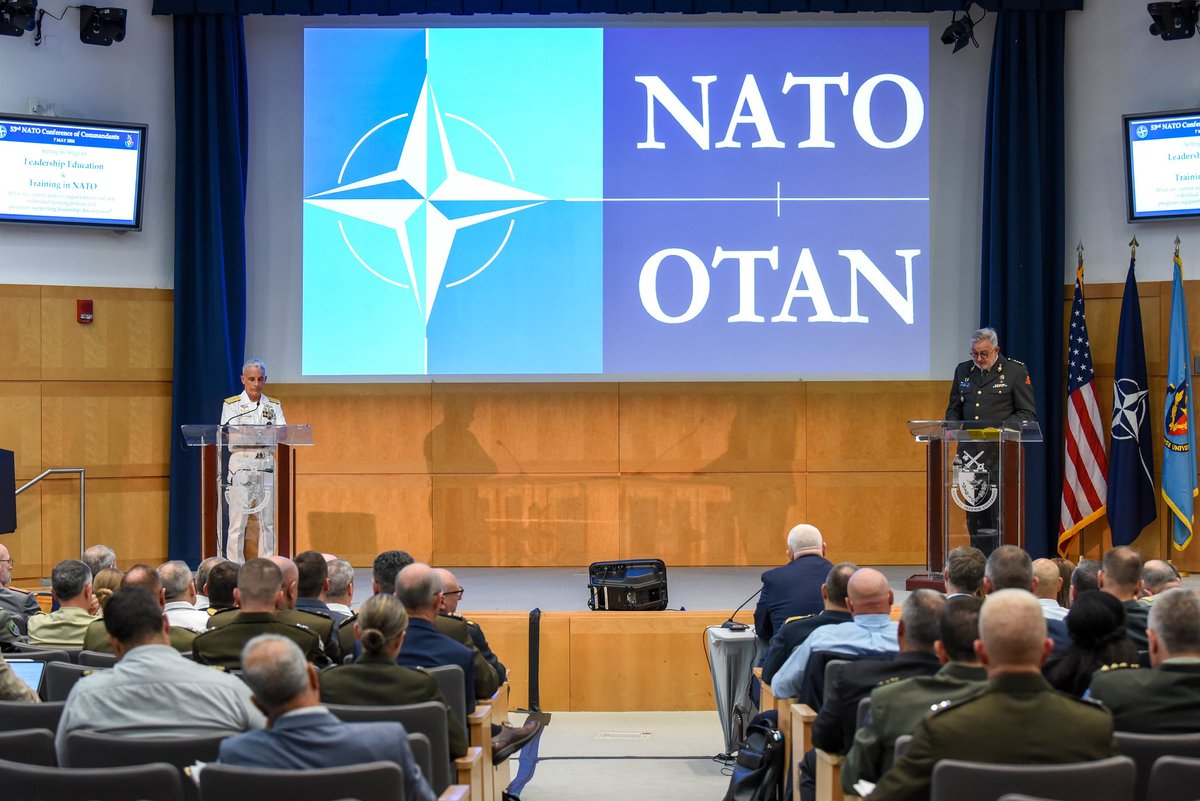 #Highlights of the week:
3⃣The @NATO Conference of Commandants brought together military & academia leaders to tackle how to prepare future leaders for a changing security landscape: act.nato.int/article/53rd-c…
#WeAreNATO