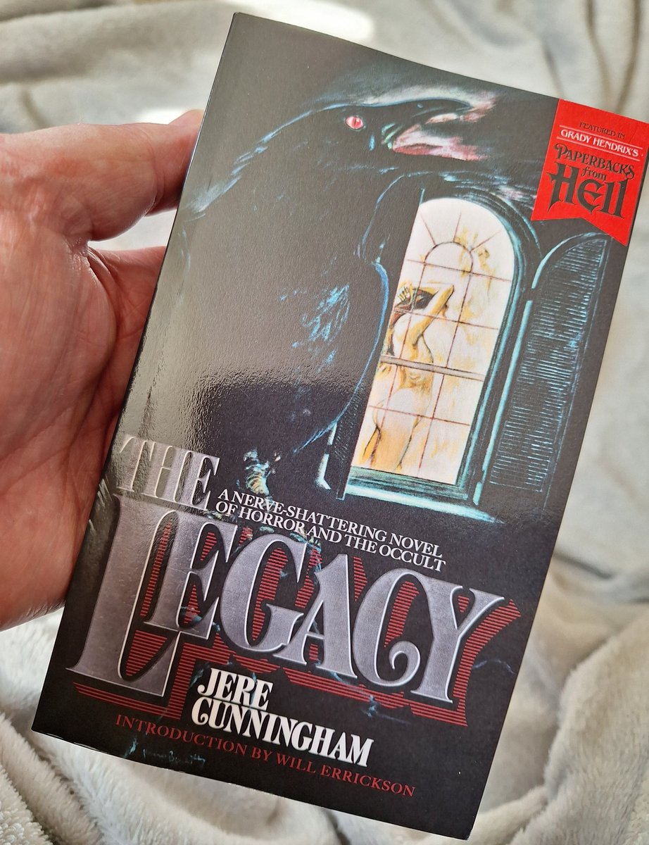 A shiny new delivery from @Valancourt_B as the Kendall Reviews #PaperbacksFromHell collection gains Jere Cunningham's 'The Legacy' Somewhere in the darkness it is watching and waiting - for you. Together let's #PromoteHorror