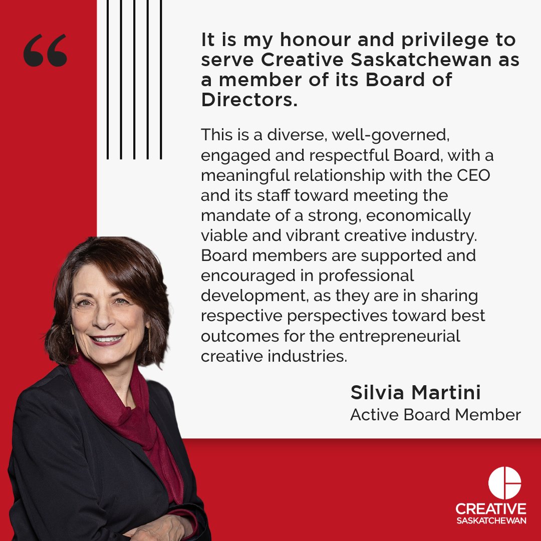 📢Creative Saskatchewan is on the lookout for Indigenous Business Leaders to join our Board of Directors! 👀

Shape the future of Saskatchewan’s creative industries and make a lasting impact:

🔸Diverse Perspectives: We value the unique insights and entrepreneurship that