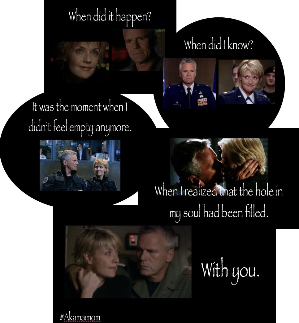 These two, though. So much. ❤️❤️❤️ #stargate #stargatesg1 #samandjack #jackandsam