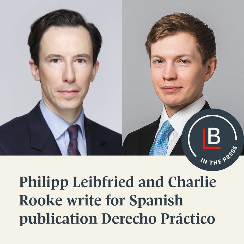 Burford (@burfordcapital) on Twitter photo Burford's Philipp Leibfried and Charlie Rooke write for Spanish publication <a href="/derechopractico/">Derecho Práctico</a> about the growth of the legal finance market in Spain.
Click the link below to read the full article.
burfordcapital.com/insights-news-…
#legalfinance #litigationfunding #BurfordCapital Burford's Philipp Leibfried and Charlie Rooke write for Spanish publication <a href="/derechopractico/">Derecho Práctico</a> about the growth of the legal finance market in Spain.
Click the link below to read the full article.
burfordcapital.com/insights-news-…
#legalfinance #litigationfunding #BurfordCapital