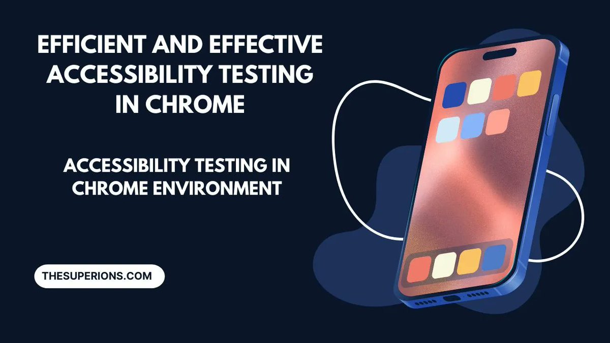 TSuperions's tweet image. Expert Tips for Efficient and Effective Accessibility Testing in Chrome
thesuperions.com/accessibility-…
#ChromeAccessibility
#AccessibleChrome
#WebAccessibilityTesting
#A11yTesting
#AccessibilityTools
#ChromeDevTools
#InclusiveTesting