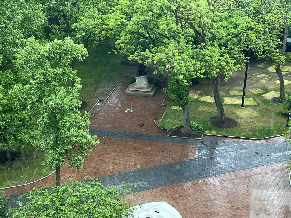 UPenn is all cleaned out and quiet now.  Thanks to UPenn, Philly Police and Penn facilities for the cleanup. #UPenn #ReleaseTheHostages #FreePalestineFromHamas