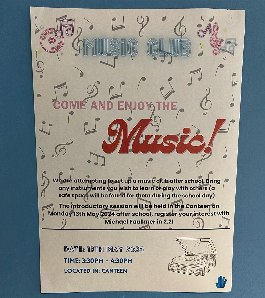 A group of Year 10’s taking part in the Villiers Park Leadership Award have set up a music club at GPUTC. The introductory session is this Monday!!! Any students that either play an instrument or wish to learn feel free to come along.