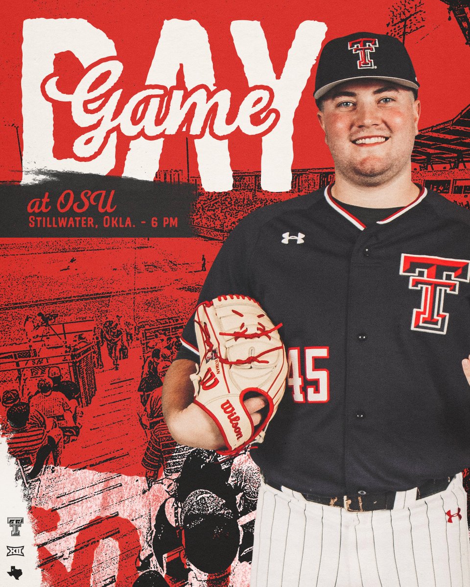 TTU_Baseball's tweet photo. On the road again. 

🆚 - Oklahoma State
📍 - Stillwater, Okla. 
⏰ - 6 p.m. 
📺 - https://t.co/hvydYjLwAx
📊 - https://t.co/lsaQDcyuWd
📻 - https://t.co/oGLo37GGSz https://t.co/P5VgQtpyNr