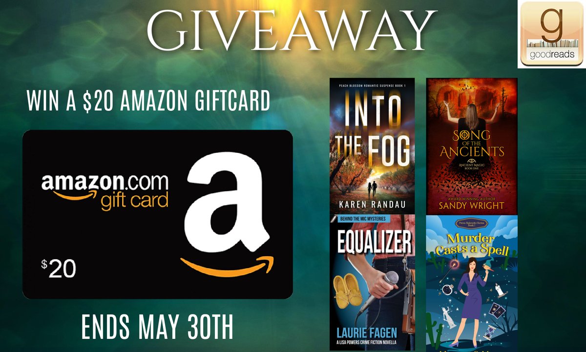 Stand a chance of winning a $20 Giftcard
by entering the Goodreads themed giveaway. facebook.com/groups/mmficti…