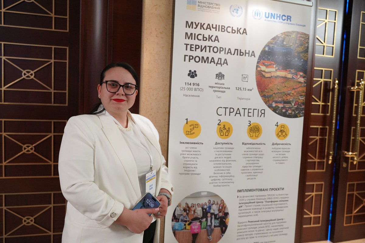 Today, @UNHCRUkraine joined local authorities, NGOs + @UN_Ukraine agencies at the Inclusive Community Recovery Forum in Kyiv🇺🇦 to highlight successful local-driven recovery initiatives + support Mukachevo & Ivankiv communities on their future strategic priorities.