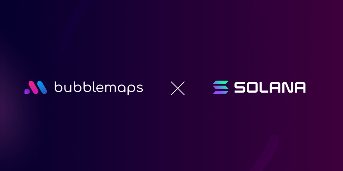 Bubblemaps is live on <a href="/solana/">Solana</a>

On-chain data made easy and interactive. Dive in now! 🧵 ↓